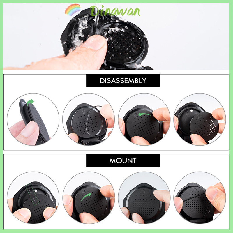 Dinawan Reusable Capsule Adapter for Dolce Gusto Coffee Convert Compatible with Genio