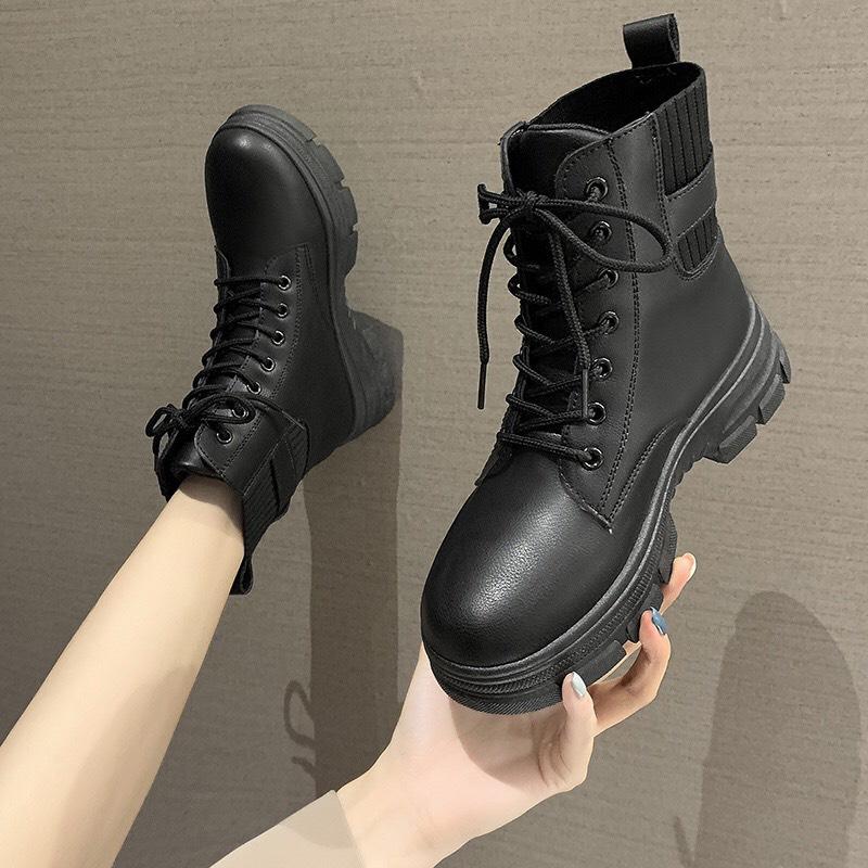 Giầy Bốt nữ cao cổ Boot Martin hàng đẹp tăng chiều cao MASBOTC211