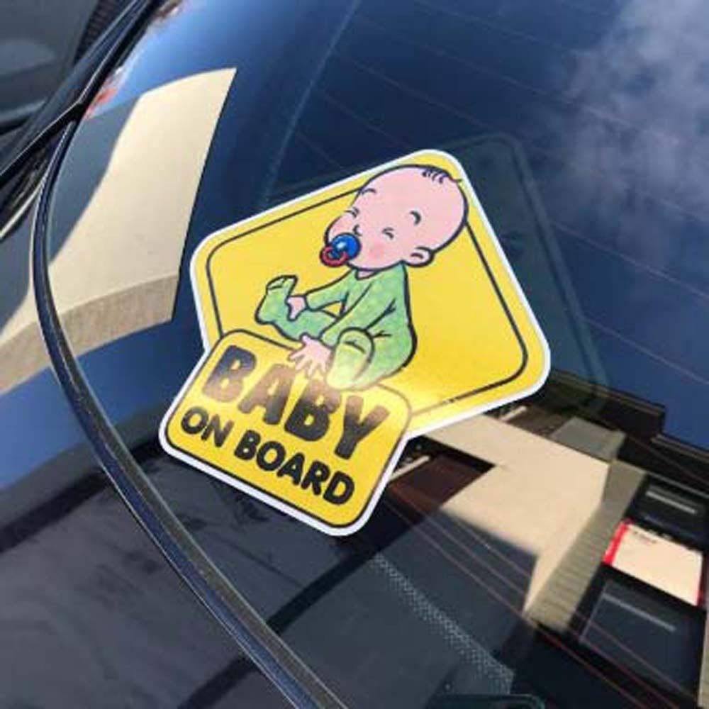 Creative Car Decoration Sticker Baby on Board Sticker Car Exterior ...