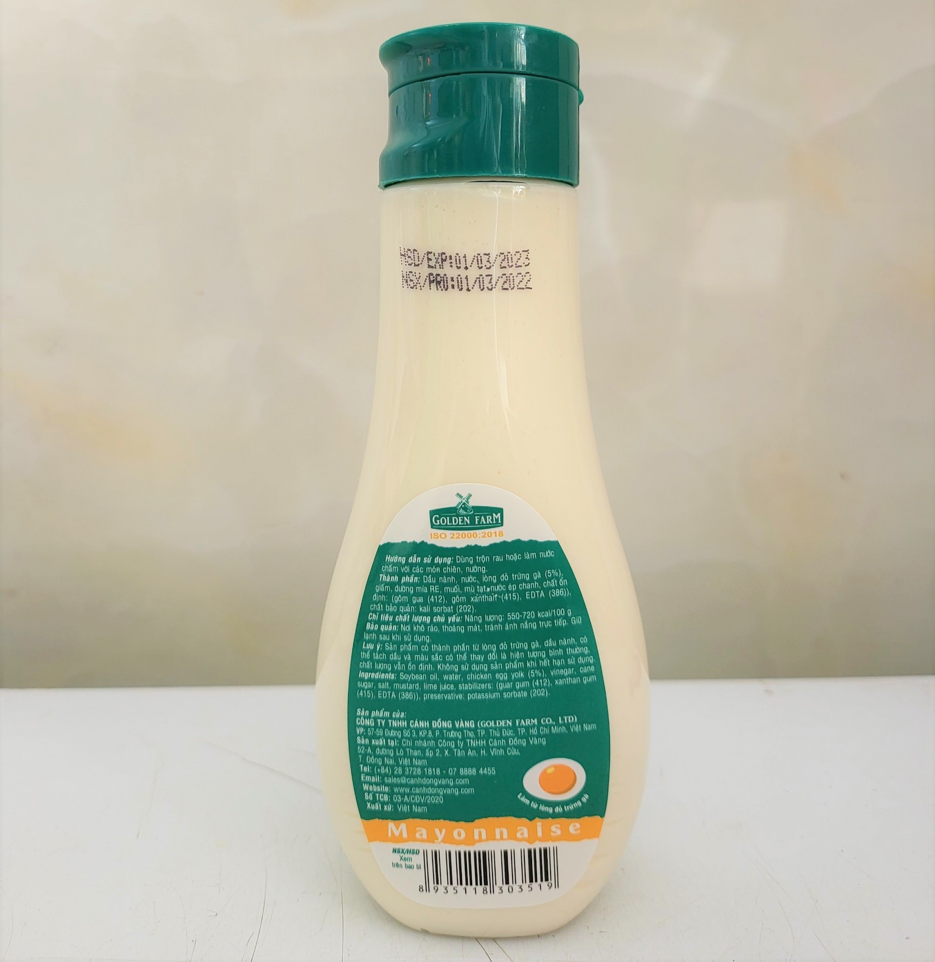 [Chai 250g] XỐT MAYO [VN] GOLDEN FARM Mayonnaise