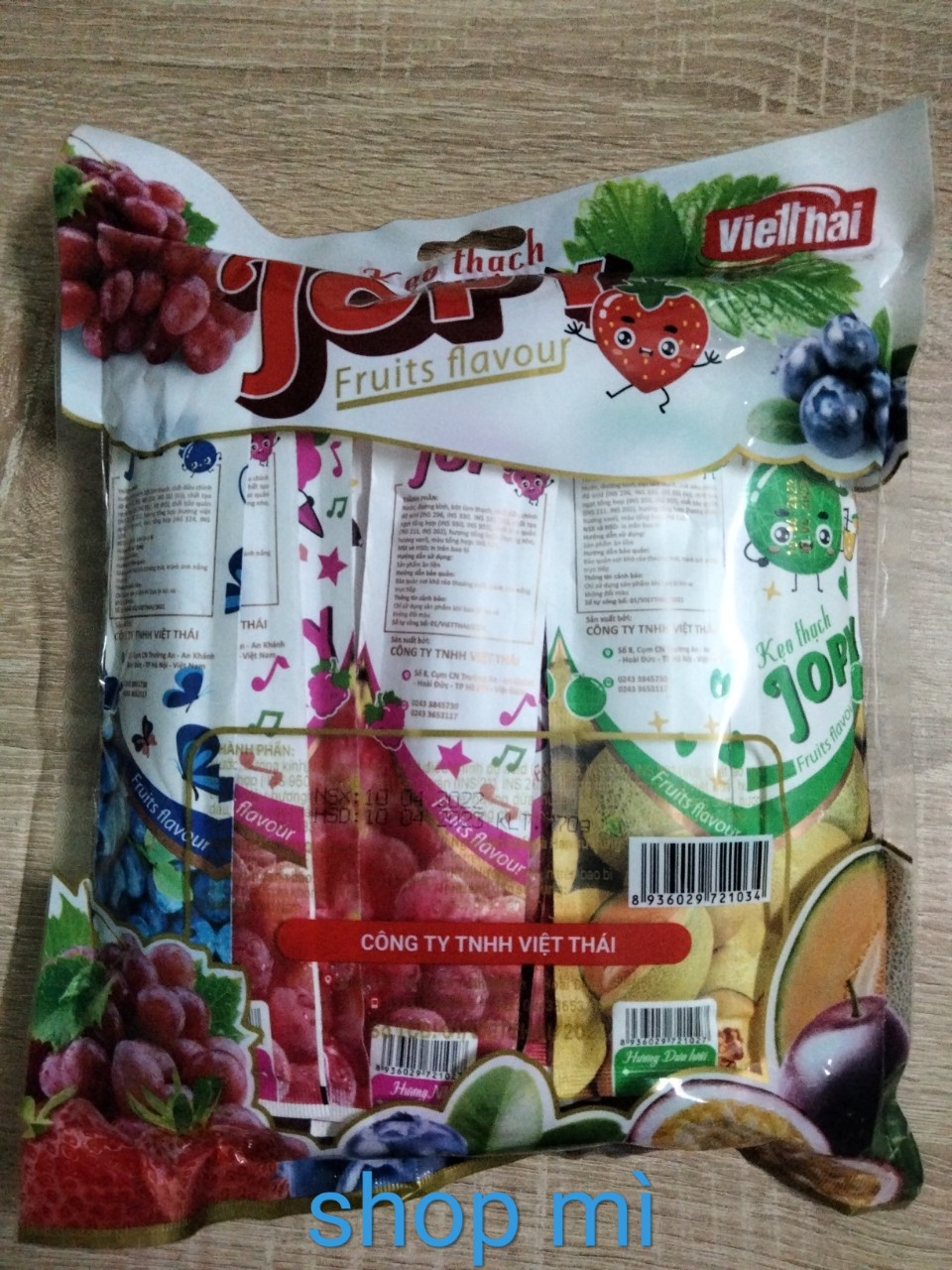 1 thanh thạch trái cây Việt Thái Jopy