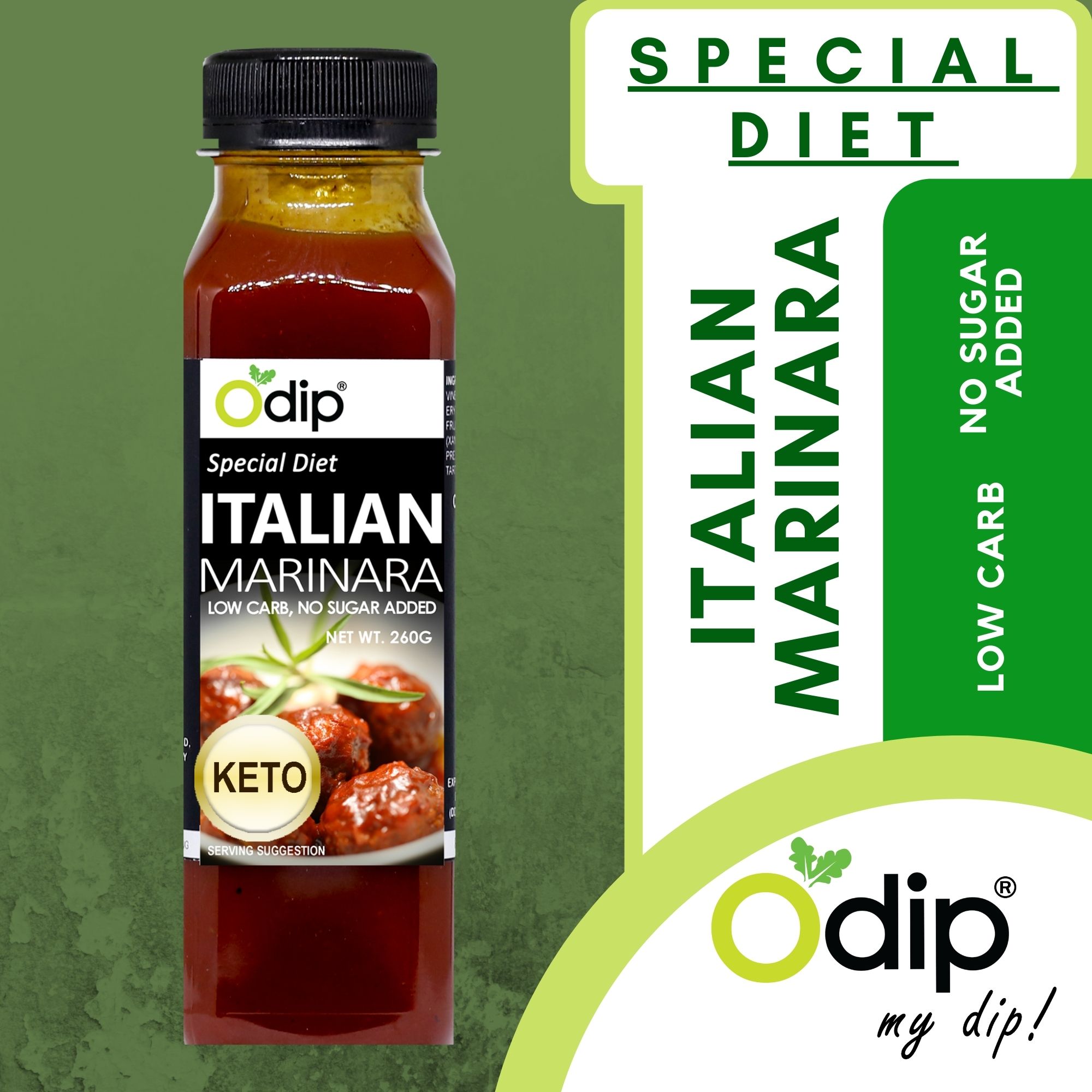 Odip Sugar Free Italian Marinara Sauce 260g ( Keto Product | Keto Diet | Low  Carb Sauce | Healthy | Keto Pasta Sauce | Alternative Spaghetti Sauce ) |  Lazada PH