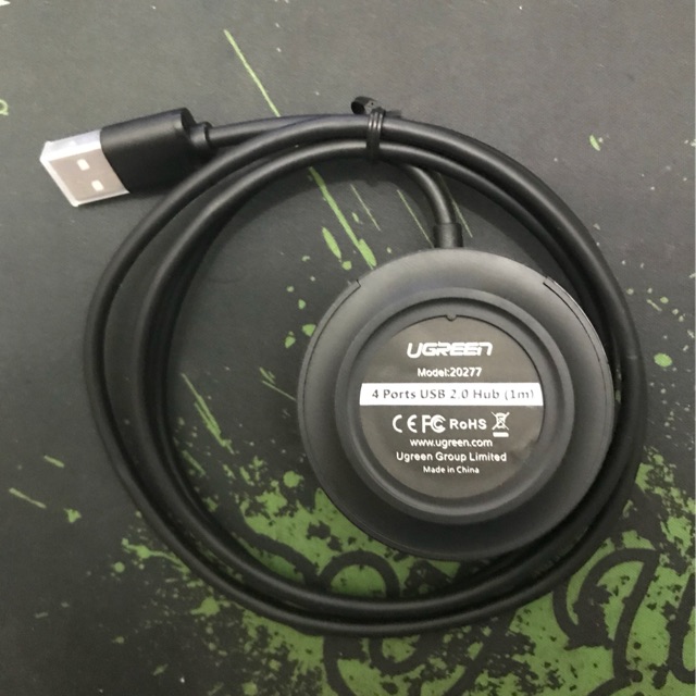 HUB USB, Bộ chia 4 cổng USB 2.0 Ugreen, đen 20277 - CHÍNH HÃNG PHÂN PHỐI