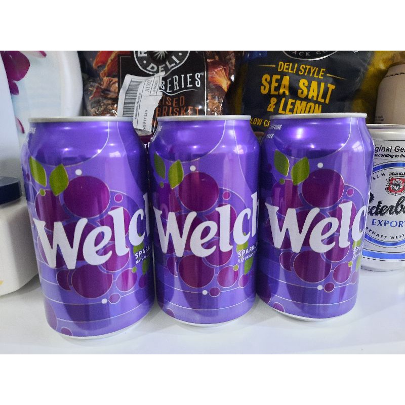 Nước ngọt soda welch’s nho, dâu và dứa, lon 355 ml