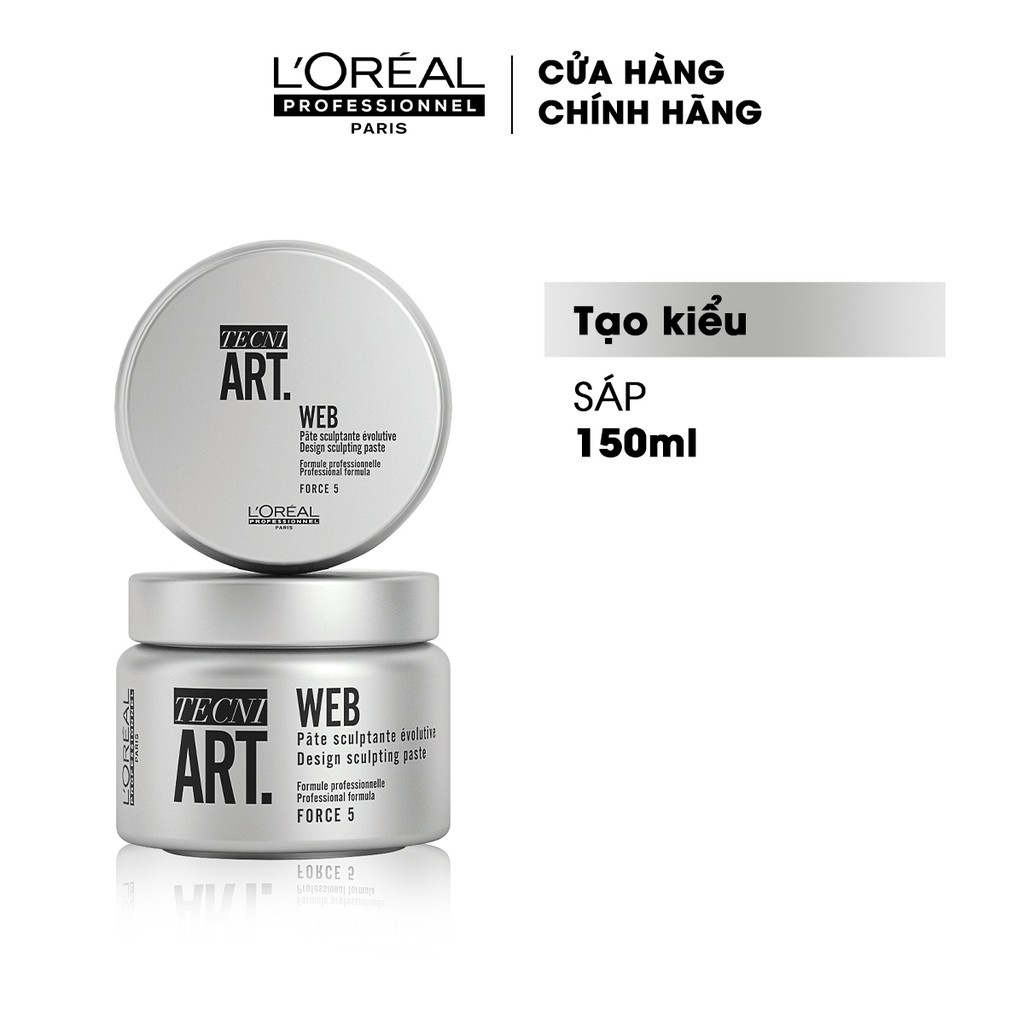 Sáp tạo kiểu tóc độ cứng 5 Techni Art. Web 150ml