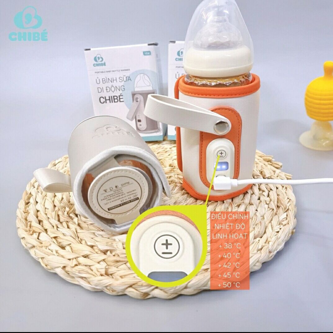 Ủ bình sữa di động ChiBé 5 cấp độ tiện lợi.