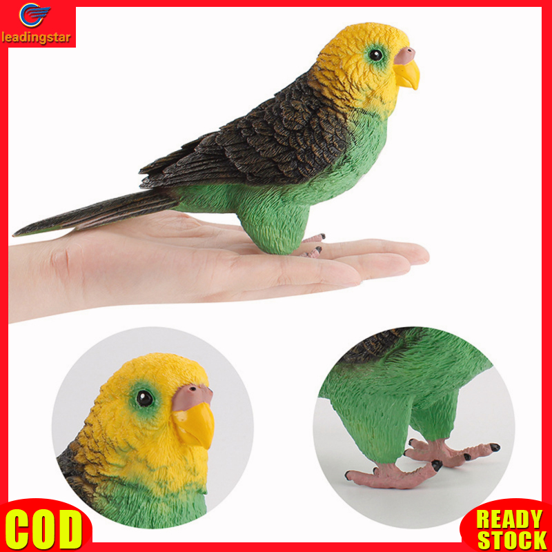 LeadingStar RC Authentic Simulation Bird Action Figures Parrot Macaws Budgerigar Lifelike Animals Model Kids Cognition Toys For Gifts