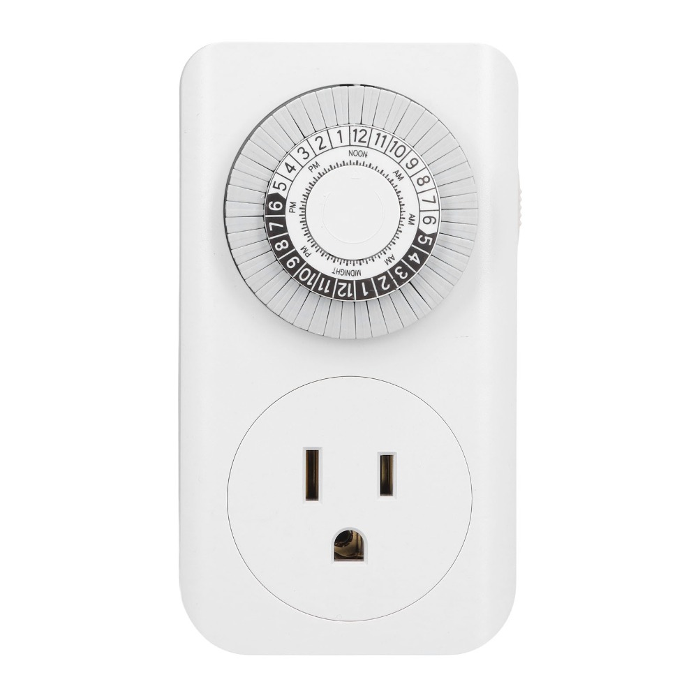 Timer Based Sockets Durable Plastic Timer Socket US 125V Timing Power Controller ...