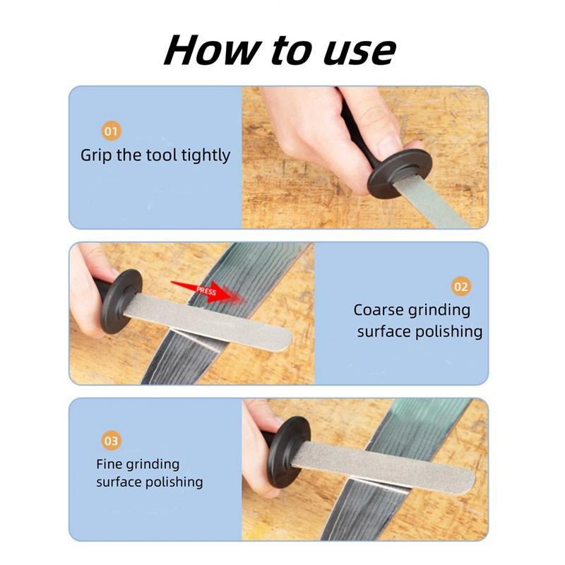 Double-sided Adamantite Sharpener Sharpening Stone Sharpening Rod