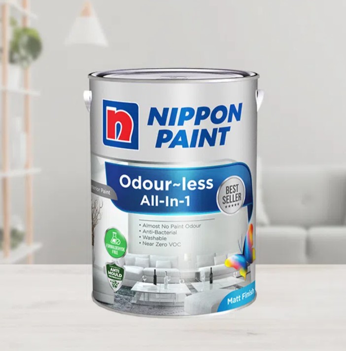 絵画 nipponia nippon Nippon Paint Odour-less All-in-1 - Base 1 - Snow White NP OW 1002
