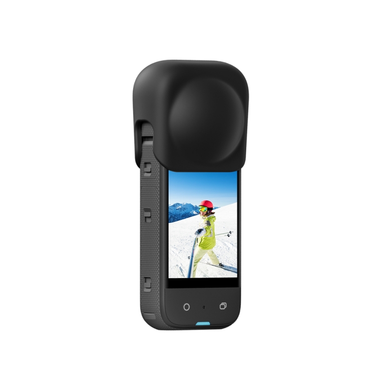 Đối với Insta360. X3 Puluz Silicone Protective Lens Cover (màu đen)