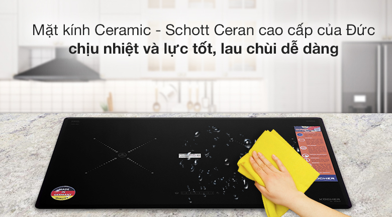 Bếp từ đôi Kocher DI 808GE nhập khẩu Đức