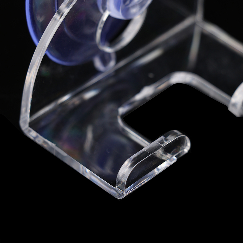 2pcs Shaver Holder Suction Cup Transparent Hook Razor Rack Waterproof Removable.