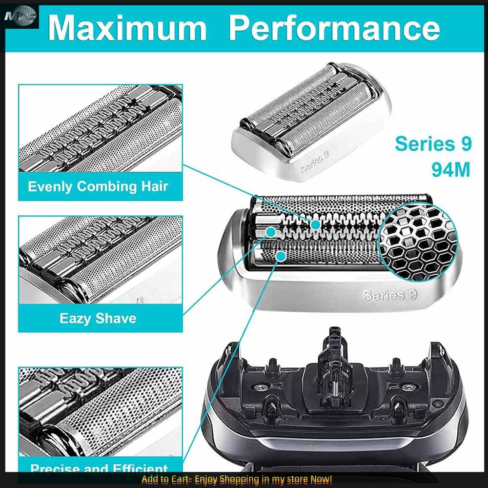 NEW Braun Series 9 Pro Shaver Head Replacement 94M shaver head silver