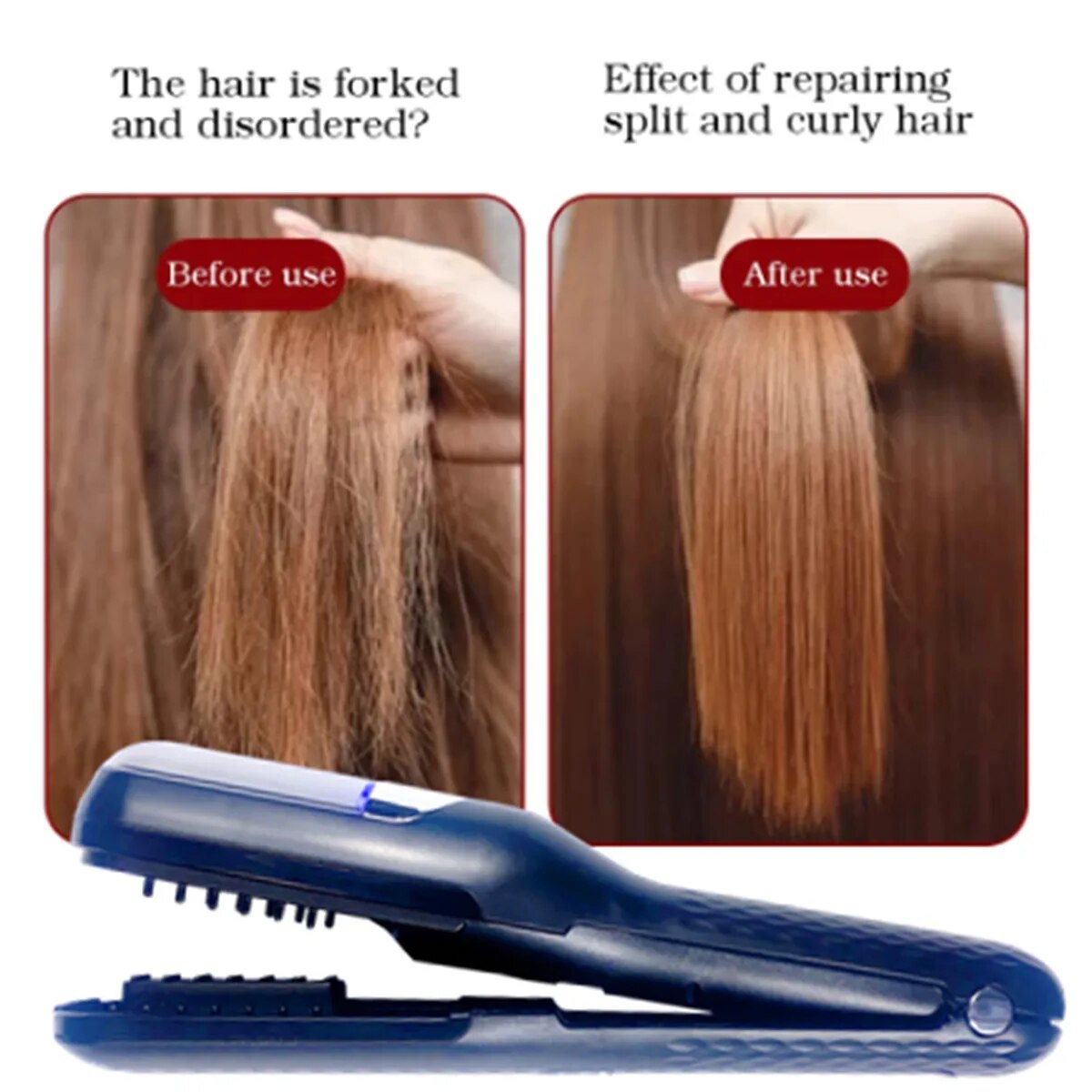 【Direct-sales】 Hair Split Ends Trimmer Easy To Use Hair Split End Remover One-Button Operation Hair End Cutting Machine For Damaged Hair Repair.