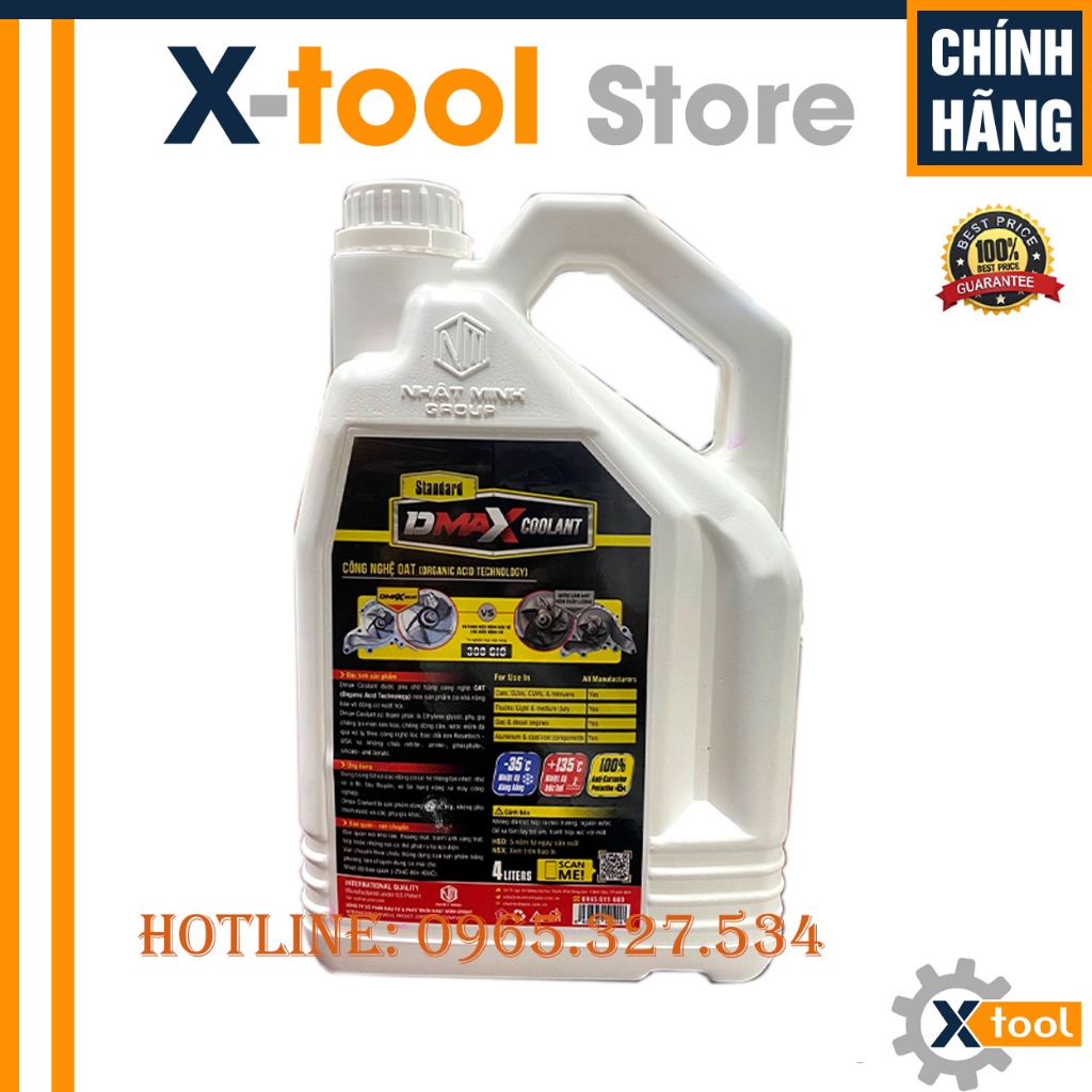 Nước làm mát động cơ ô tô Demax Coolant (Màu Đỏ )