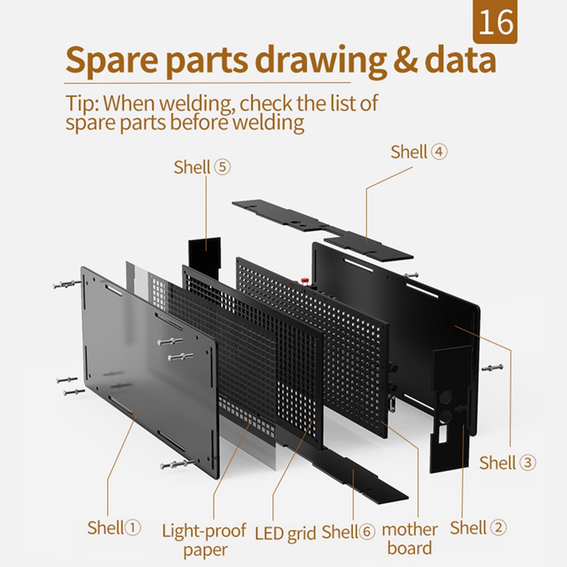 LED%20Music%20Spectrum%20Display%20DIY%20Kit%2016X32%20Rhythm%20Light%20Clock%208%20Kinds%20Spectrum%20Mode%20SMD%20Soldering%20Display%20Light,%20Green%20Easy%20Install%20Easy%20to%20Use%20-%20Image%202