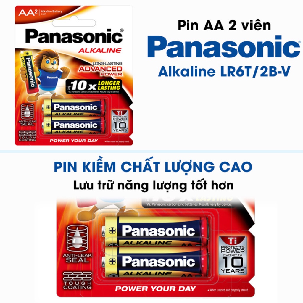 Pin 2A  Alkaline LR6 vỉ 2 viên