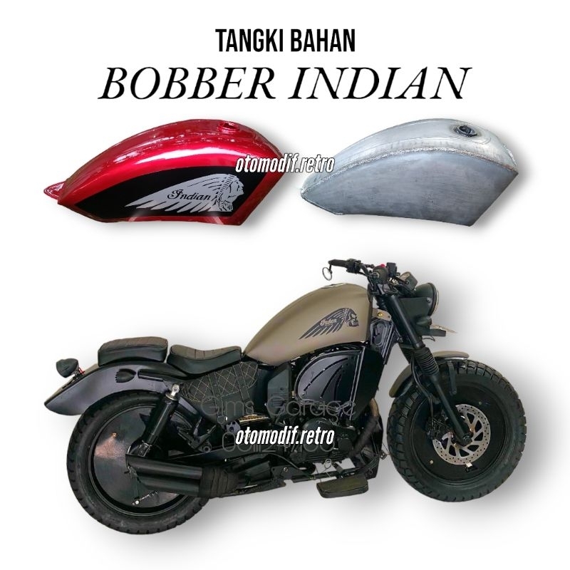 Tangki BOBBER INDIAN Bahan Mentah Tengki Bobber Indian Bober Bobby
