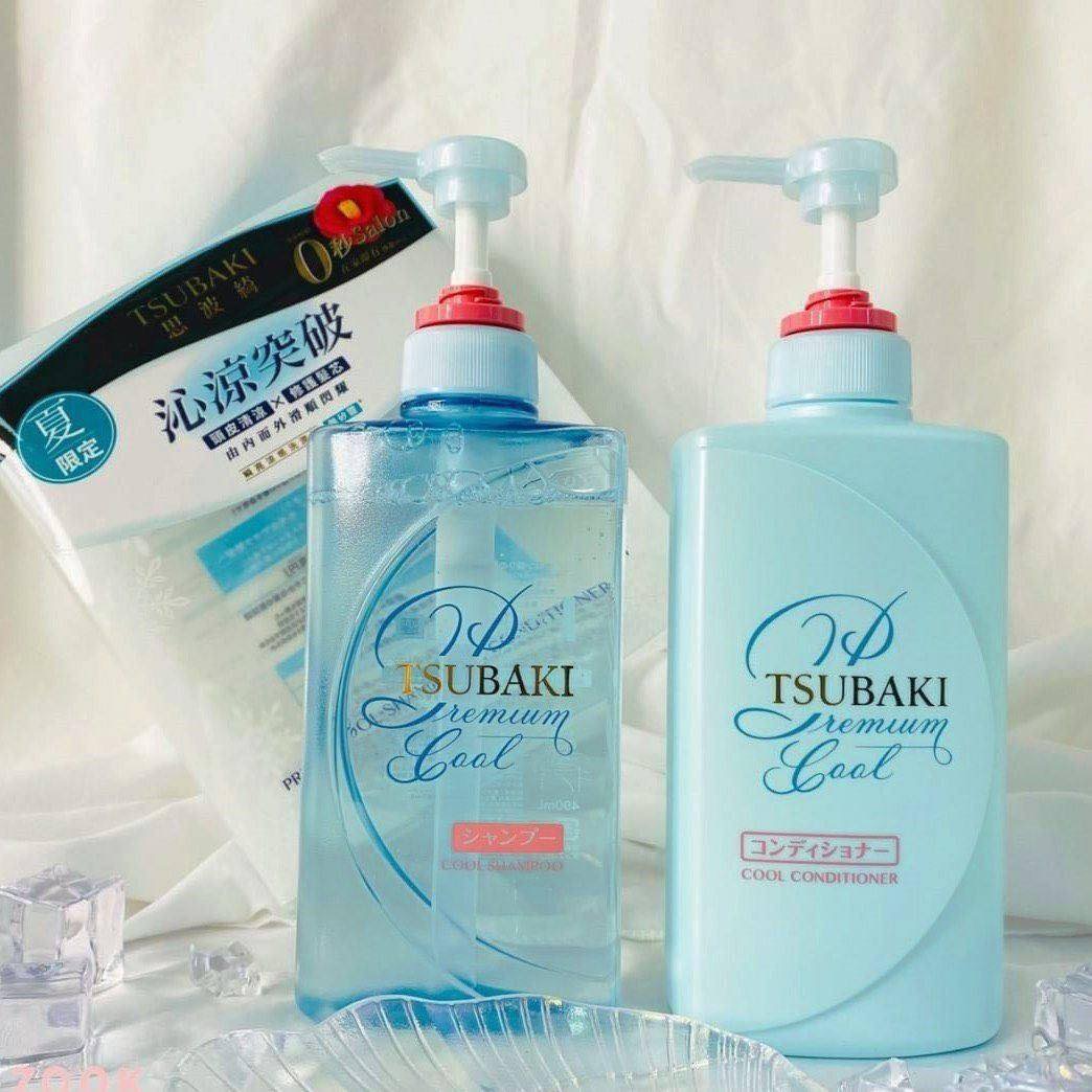 Bộ Gội Xả Tsubaki Premium Cool 490ml