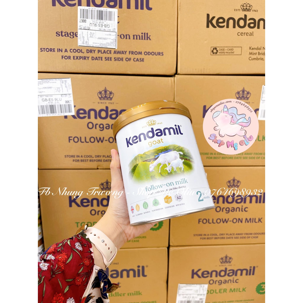 [Mẫu Mới] Sữa Kendamil Dê đạm A2 Số 1, 2 ,3 - Hộp 800g