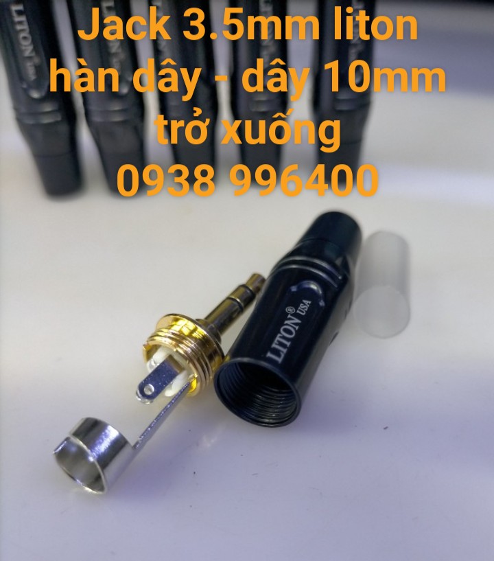 Jack 3.5mm Streo Hàn Dây - jack 3.5mm rời cao cấp.