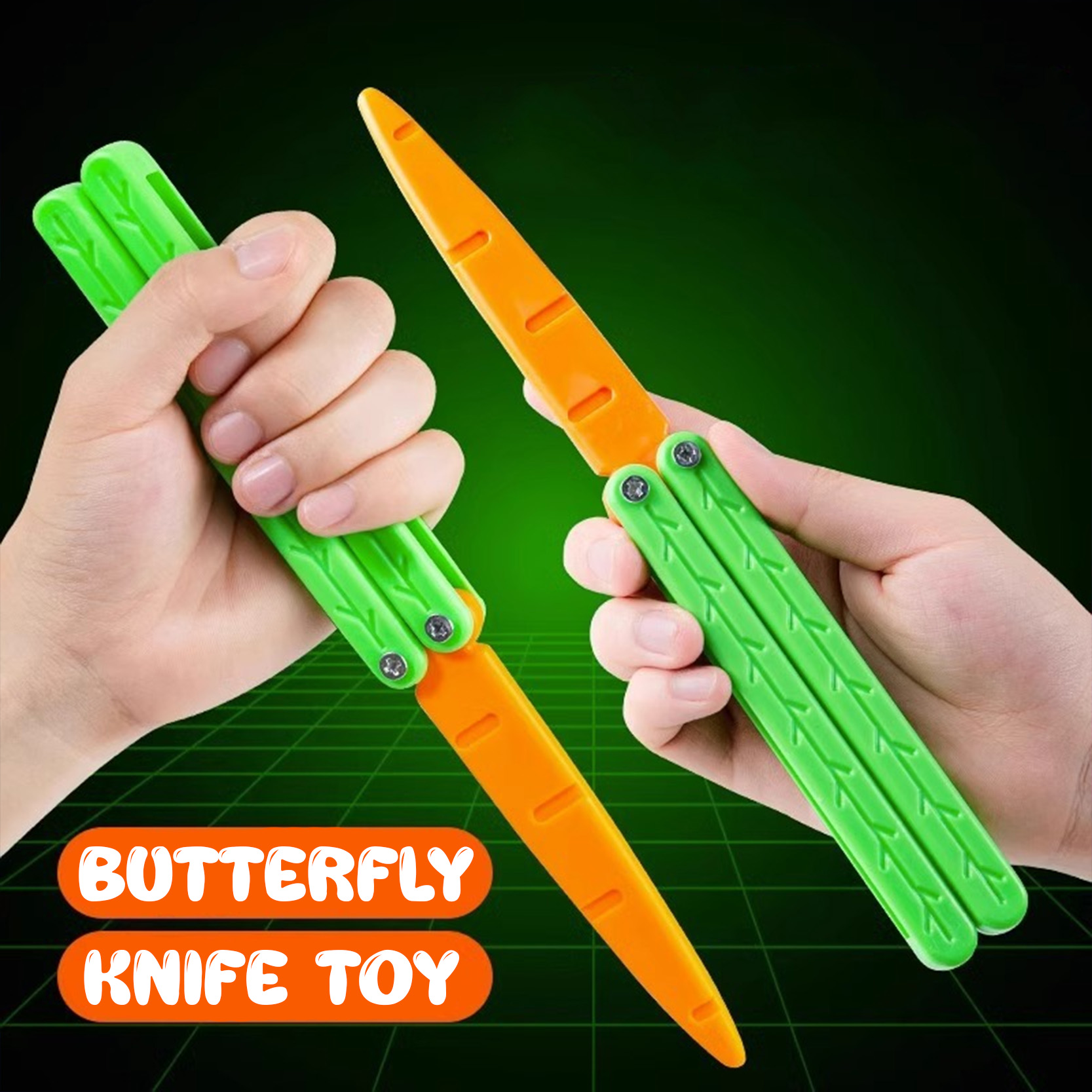 1pc Radish Knife Model, Funny Toy For Teenager, Foldable Butterfly