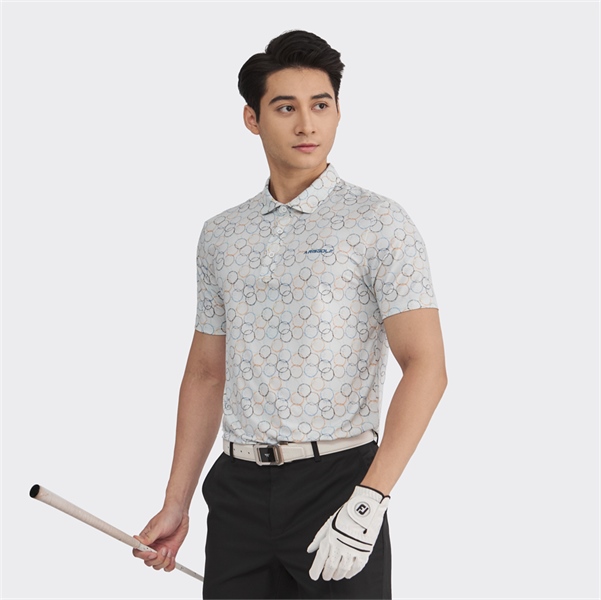 Áo polo golf Aristino APSG19S2 màu trắng