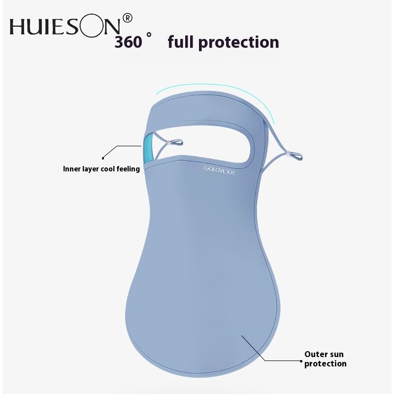 【HUIESON】 Sun Mask Adjustable UV Protection Thin Section Full Face Mask