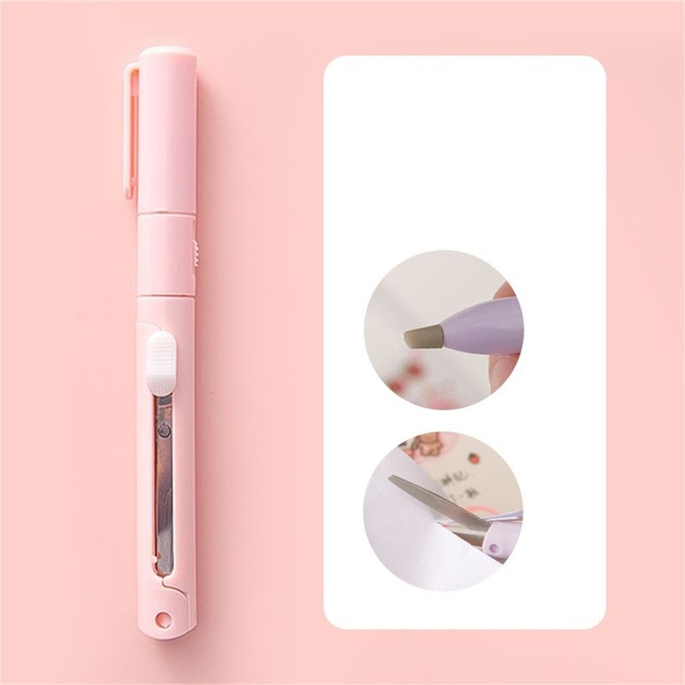 MMLUCK Cutting Supplies Craft Tools Mini Cutting Tool Safe for Diary Folding Scissor Precision Art Cutter Sticker Cutter Pen Cutter