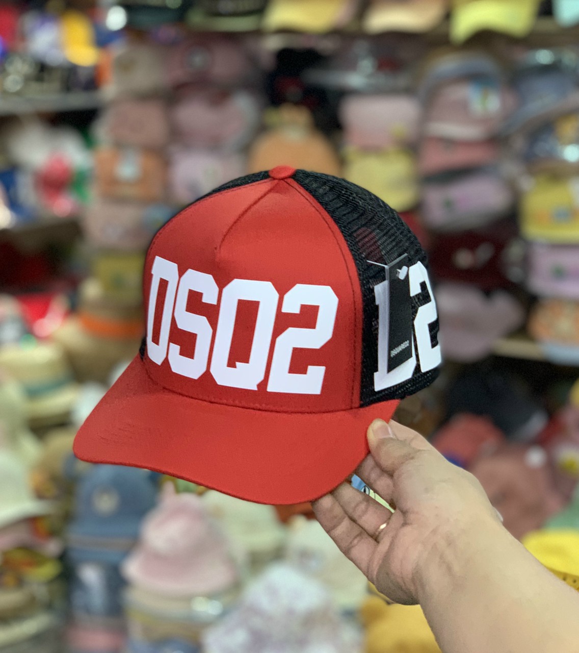 Mũ Lưỡi Trai DSQUARED Phối Lưới Cao Cấp