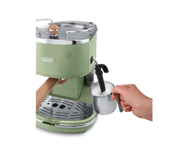 Máy Pha Cà Phê Espresso DeLonghi ECOV311 – 15 bar áp suất cao, bọt sữa béo mịn – Phong cách Retro Ý