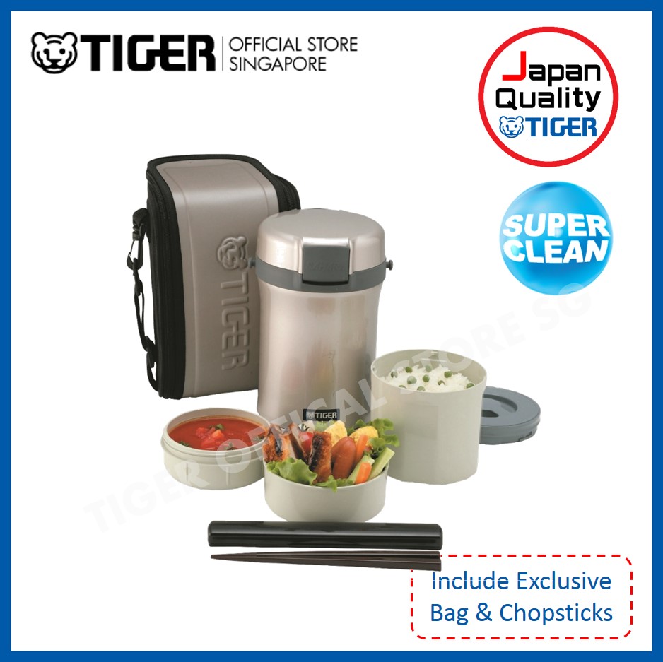 Tiger 2.0L Stainless Steel Lunch Box with Bag LWUB200 Lazada Singapore
