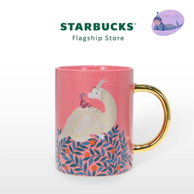 [Authentic] STARBUCKS CỐC MUG 16OZ (473ML) RESTING DRAGON AND ITS KEEPER