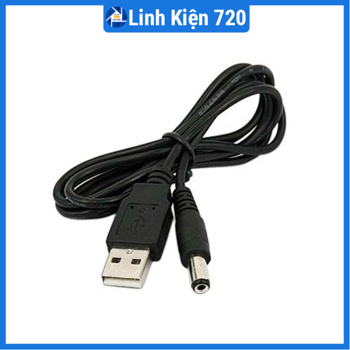 Dây USB jack cắm DC 5.5x2.1mm