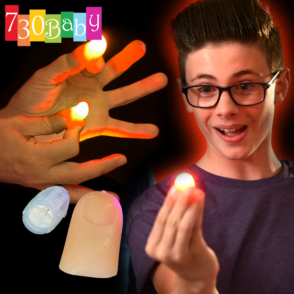 730Baby Show Magic Finger Light LED Thumbs Lamp Prank Finger Magic Trick | Lazada
