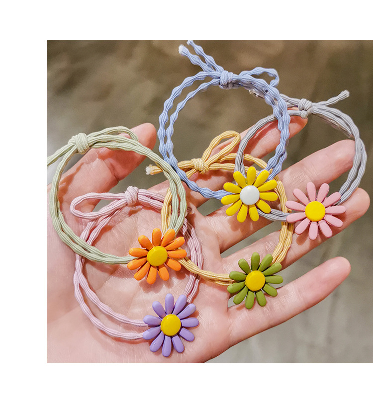 Little%20daisy%20hair%20Hyuna%20bamboo%20bean%20thread%20chrysanthemum%20rubber%20bracelet%20dual-purpose%20hair%20-%20Image%203