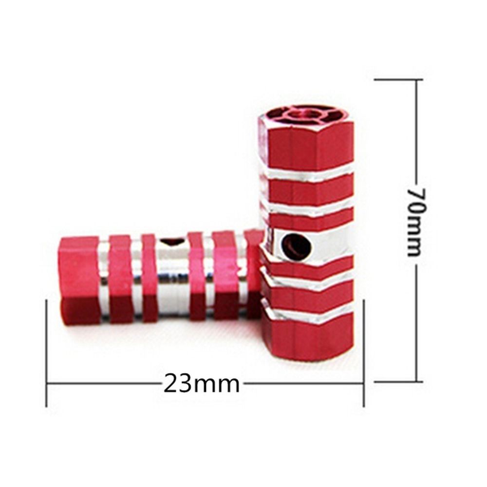 【Miga Plaza】FANG2 Outdoor Road Bike Aluminum Alloy Grooves Bicycle Front Rear Wheel BMX Hexagonal Stunt Pegs Bike Axle Pedal. 