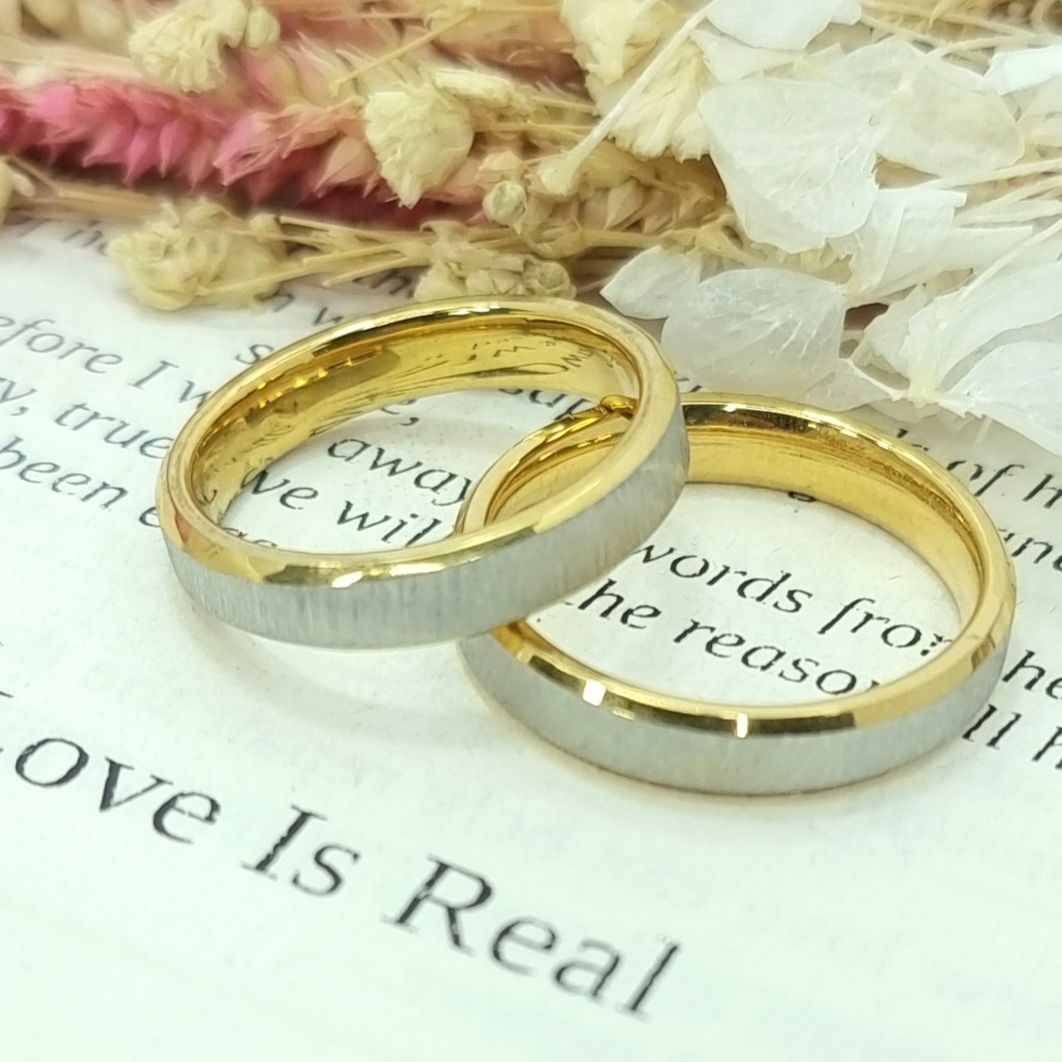 10k White Gold Wedding Ring Couple Ring Free Heart Box WR96 Lazada PH