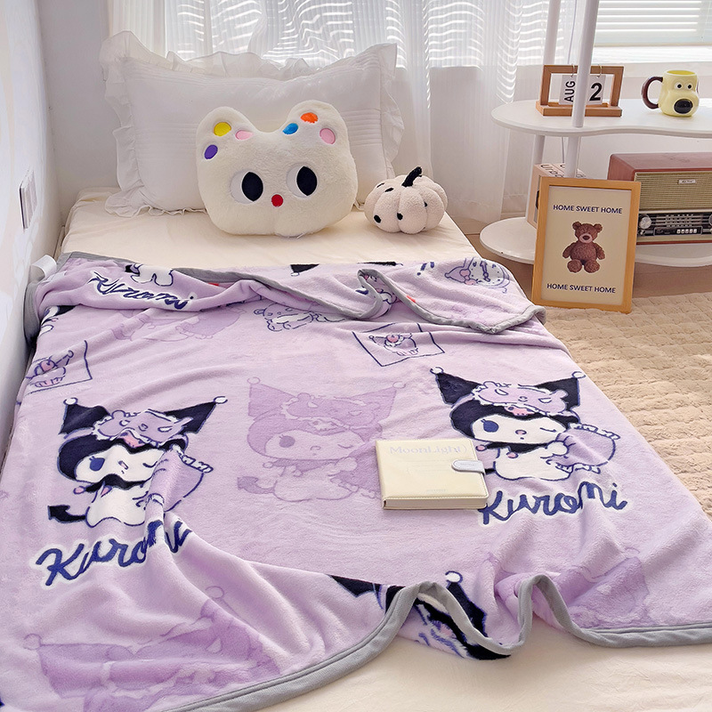 KS Cartoon Disney Children's Blanket Thickened Milk Plush Cover Blanket Kindergarten Lunch Office Car Lunch Rest Blanket