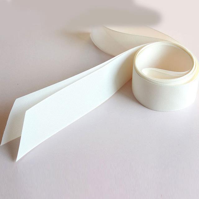 White Cotton Satin Ribbon