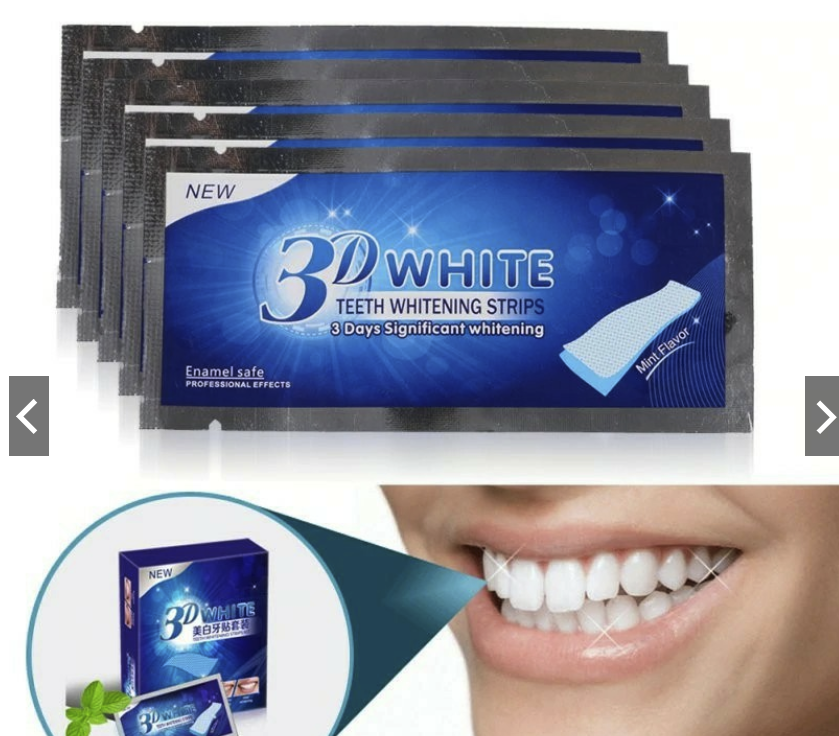 [COMBO 2 HỘP]Miếng Dán Trắng Răng 3D White Teeth Whitening Strip MDR01