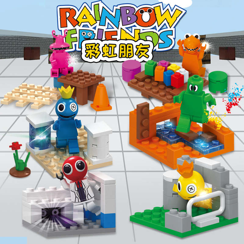 QuanGuan 755 Rainbow Friends Game 8 in 1 – Your World of Building Blocks