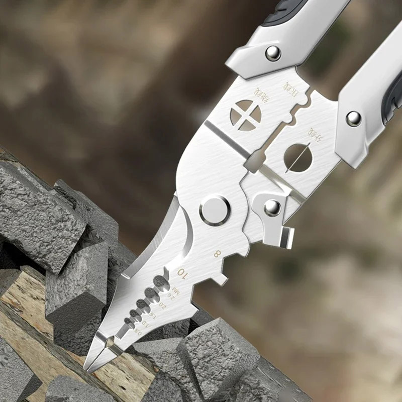 YONUO Multifunctional wire stripping pliers Multifunctional electrician's pliers Wire splitting, winding, stripping and cutting Electrician's wire stripping pliers