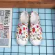 2023 Wnc Native Women Flat Sandals EVA Waterproof Hollow Shoes Non Slip Graffiti Printing Mules & Clog Size 36-40 1129. 