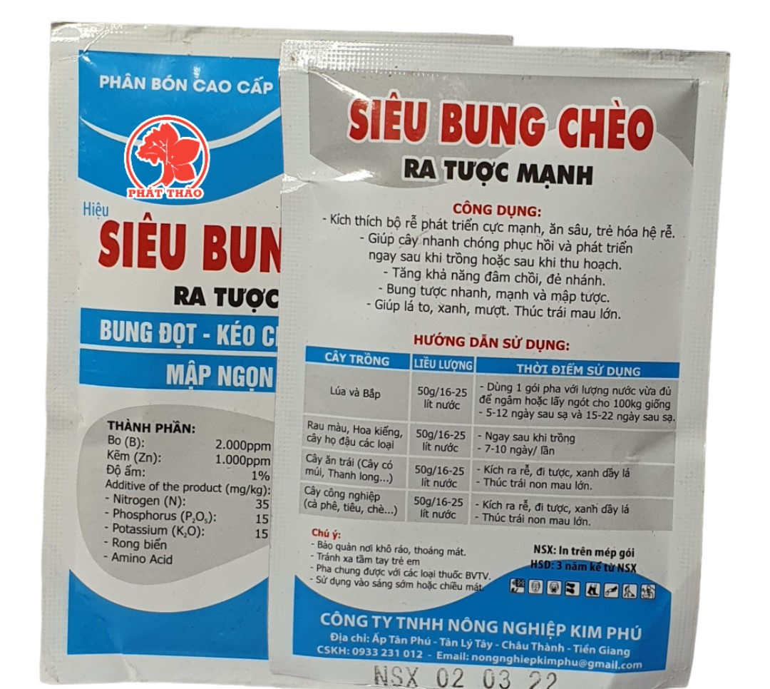 Phân Bón Lá Siêu Bung Chèo - Ra Tược Mạnh (50g)