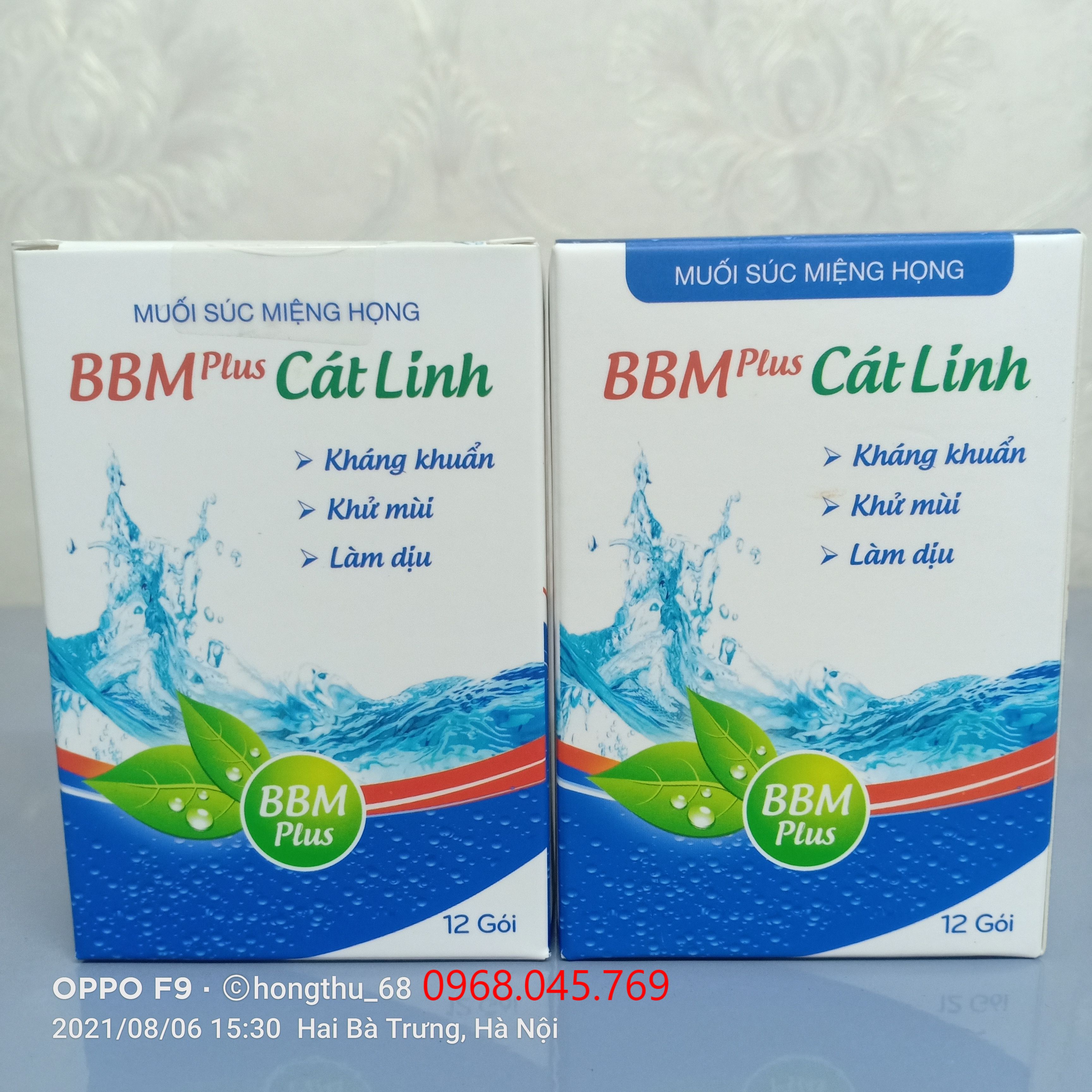 Muối súc miệng họng BBM Plus Cát Linh