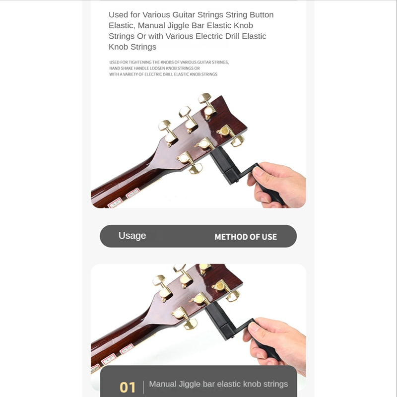 Multifunctional Guitar String Winder Guitar String Winder Guitar Peg String Winder for Bass Acoustic Electric Guitar Bass Accessories Luthier Tools