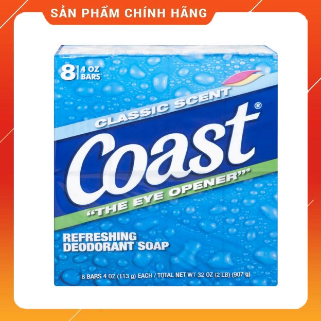 [CHÍNH HÃNG] Xà bông cục Coast (1 lốc - 8 cục)