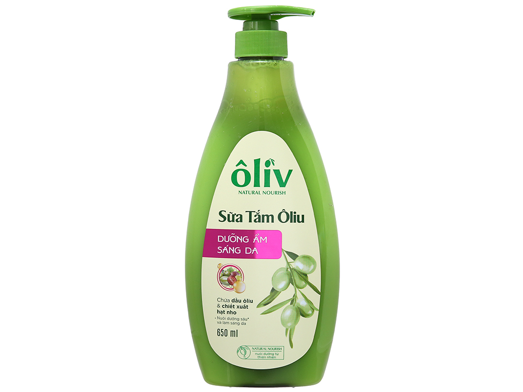 Sữa tắm Olive dưỡng ẩm sáng da 650ml